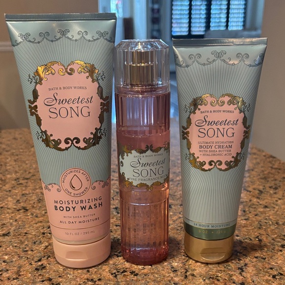 Bath & Body Works Other - Bath & Body Works Sweetest Song Body Wash and Cream Trio